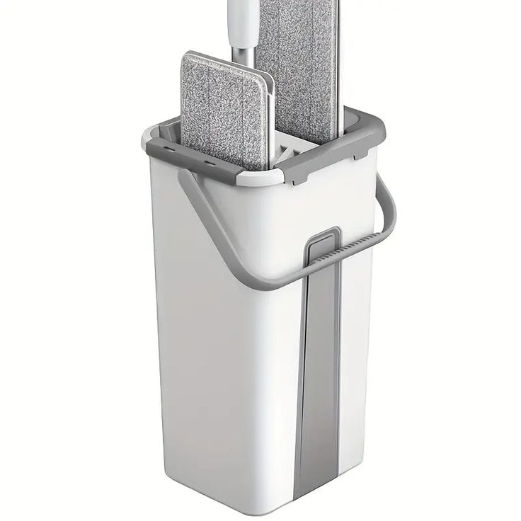 Sistema de Limpieza 360° con Trapero y Balde de Doble Compartimento