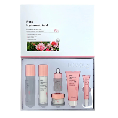 Kit Facial de Rosas Y Acido Hialuronico