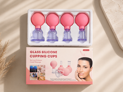 Kit de Ventosas Faciales X4 – Lifting & Drenaje Linfático