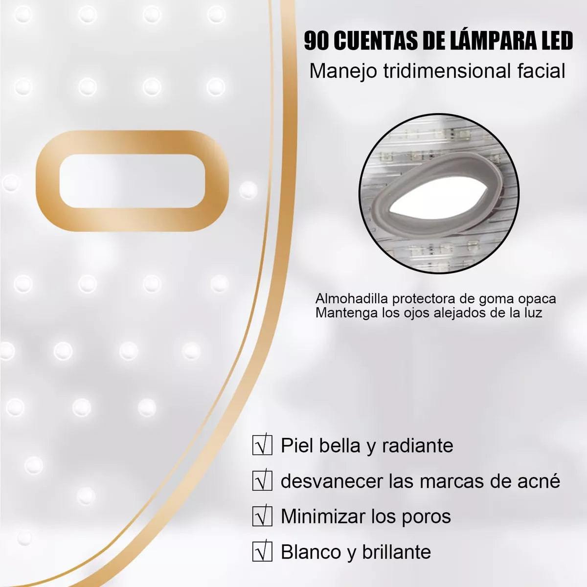 Mascara LED Fototerapia