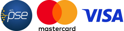 Métodos de pago aceptados: PSE, Mastercard, Visa